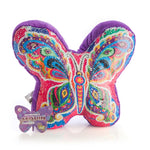 Reversible Butterflies Sequin Cushion