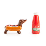 Sausage Dog & Ketchup Salt & Pepper Set