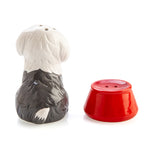 Sheepdog and Bowl Salt & Pepper Set