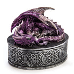 Purple Dragon Oval Trinket Box