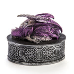 Purple Dragon Oval Trinket Box